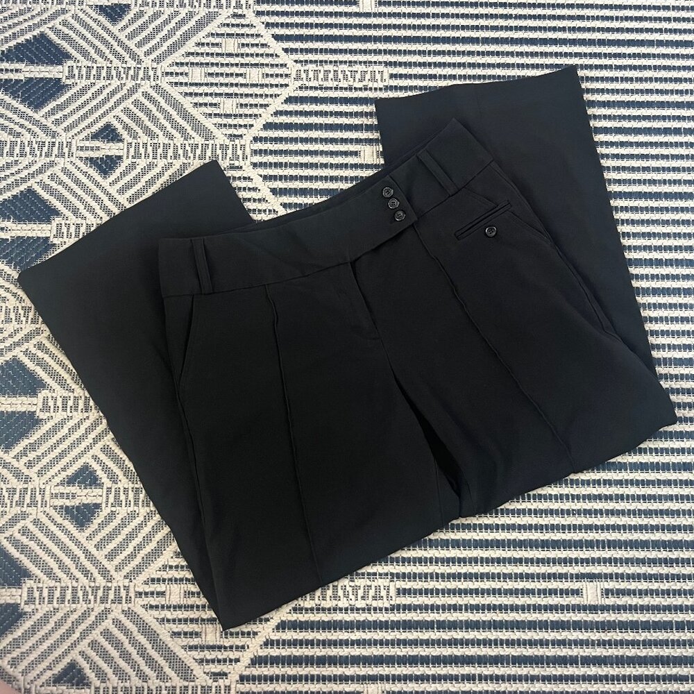 Briggs New York Petite Black Wide Leg Dress Pants